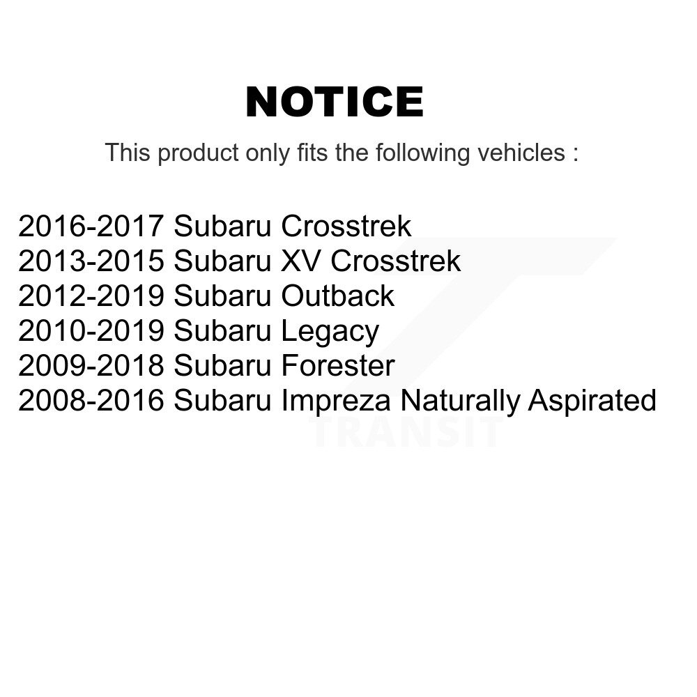 [De l'arrière au cadre] Arrière au cadre Suspension Stabilisateur Barre Bushing pour Subaru Forester Outback XV