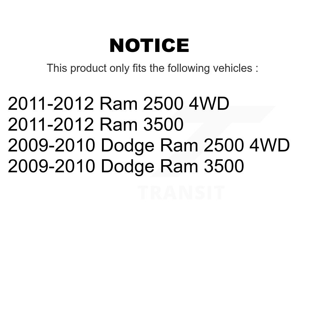 [N/A] Bras de direction pour Ram 3500 Dodge 2500 TOR-K440021