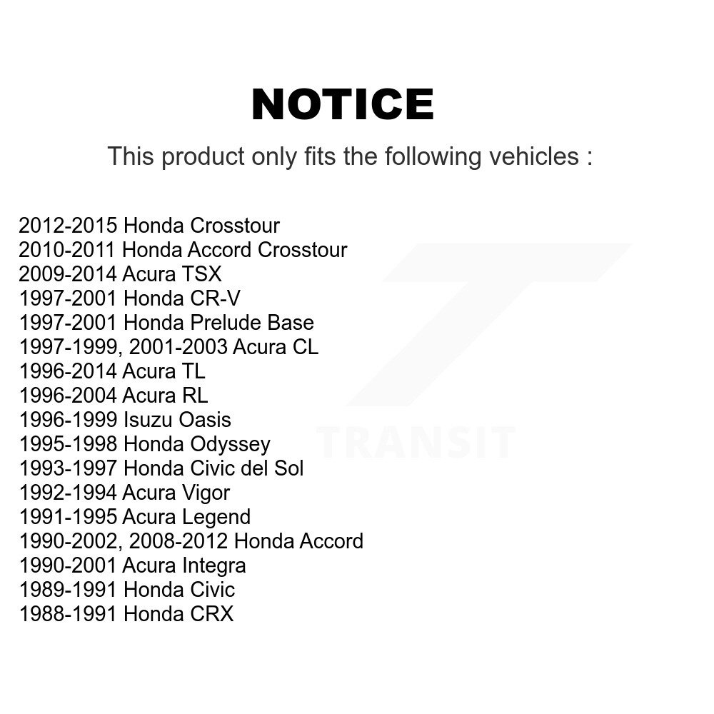 [Supérieure à l'avant] Joint à rotule de suspension supérieure pour Honda Accord Acura TL CR-V TSX Integra Crosstour