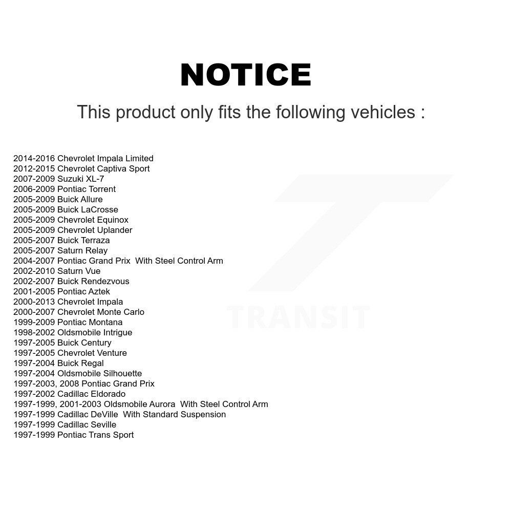 [Avant inférieur] Joint à billes de suspension inférieure avant pour Chevrolet Pontiac Impala Buick Montana Vue
