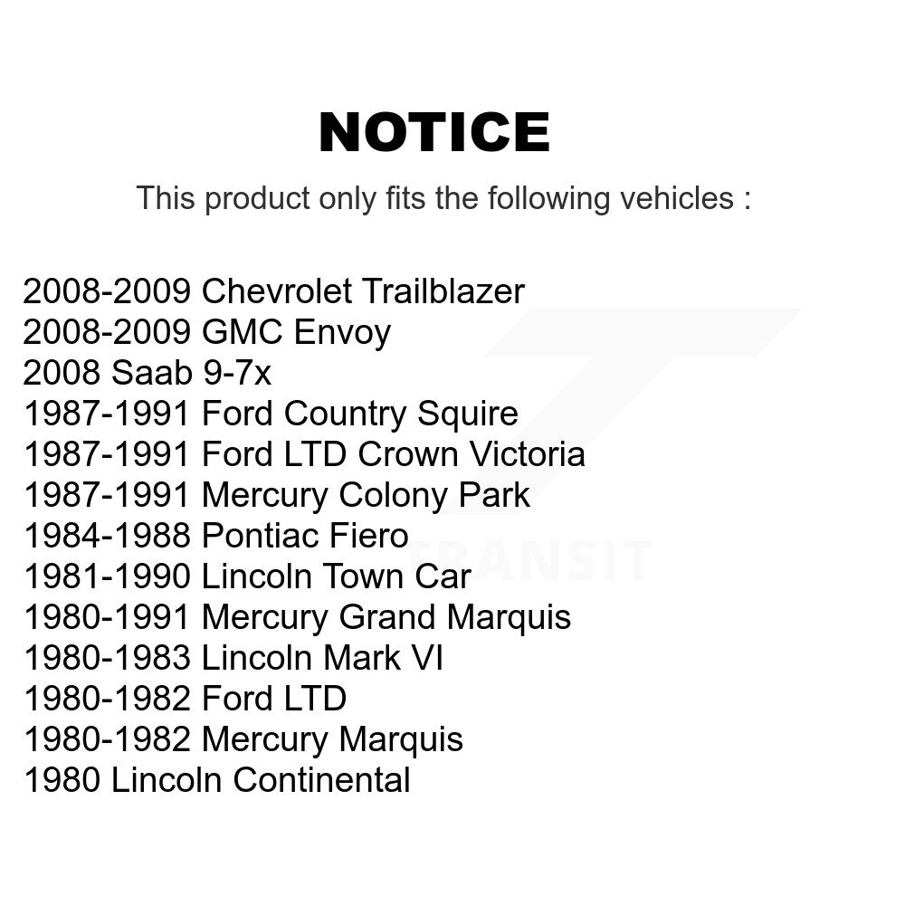 [Front] Stabilisateur de suspension avant Kit de liaison de barre pour Chevrolet Trailblazer GMC Envoy Car