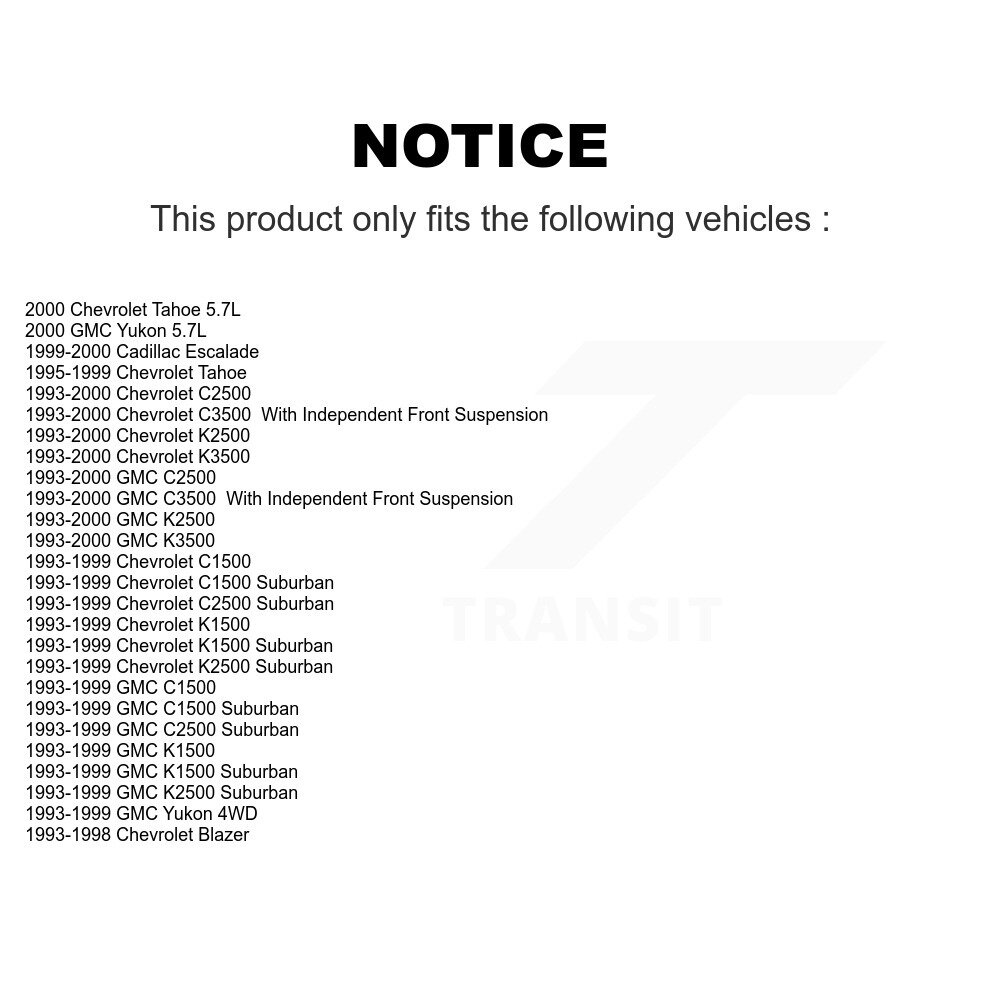 [Front] Bracket avant de braquage de direction Idler pour Chevrolet GMC K1500 C1500 K2500