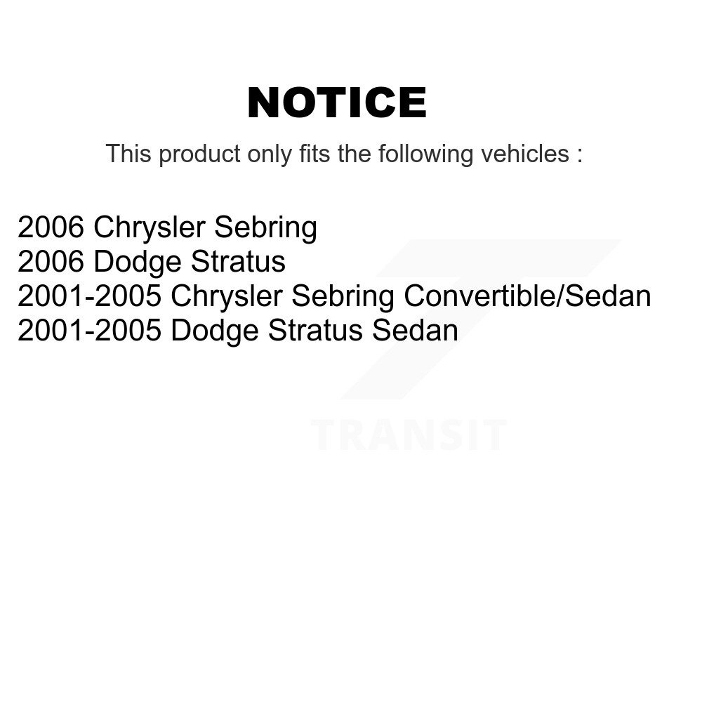 [Supérieure à l'avant] Joint à rotule de suspension supérieure pour Dodge Stratus de séparation Chrysler TOR-K7346