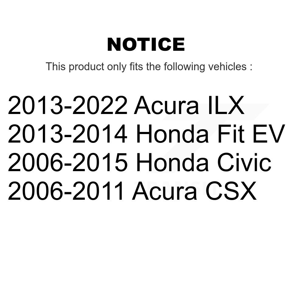 [Arrière droite] Stabilisateur de suspension arrière droit Lien de barre Kit pour Honda Civic Acura ILX Fit CSX