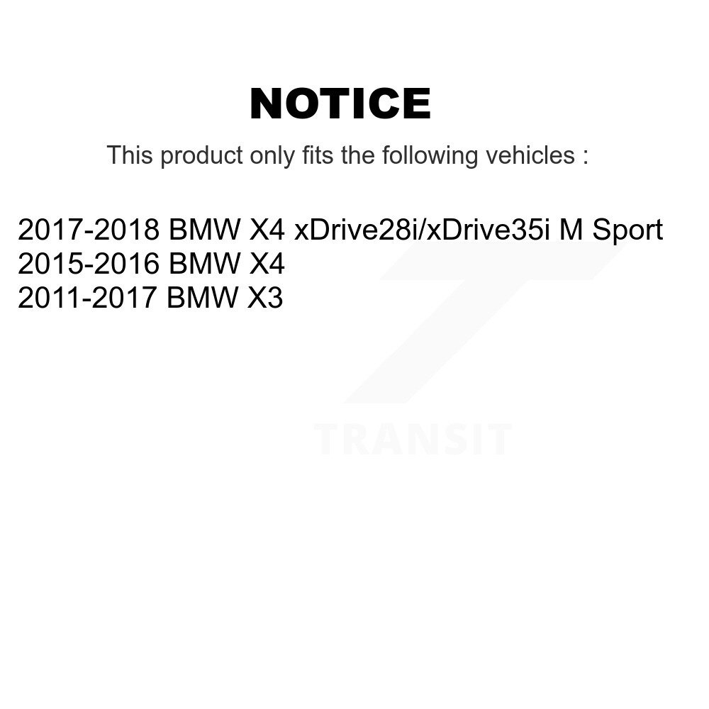 [Front Left] Kit de liaison de barre de stabilisation avant gauche pour BMW X3 X4 TOR-K750608
