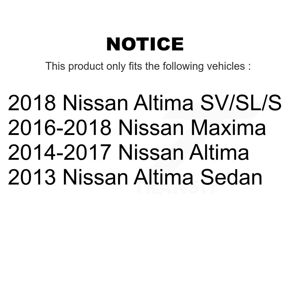 [Arrière droite] Stabilisateur de suspension arrière droit Lien de barre Kit pour Nissan Altima Maxima
