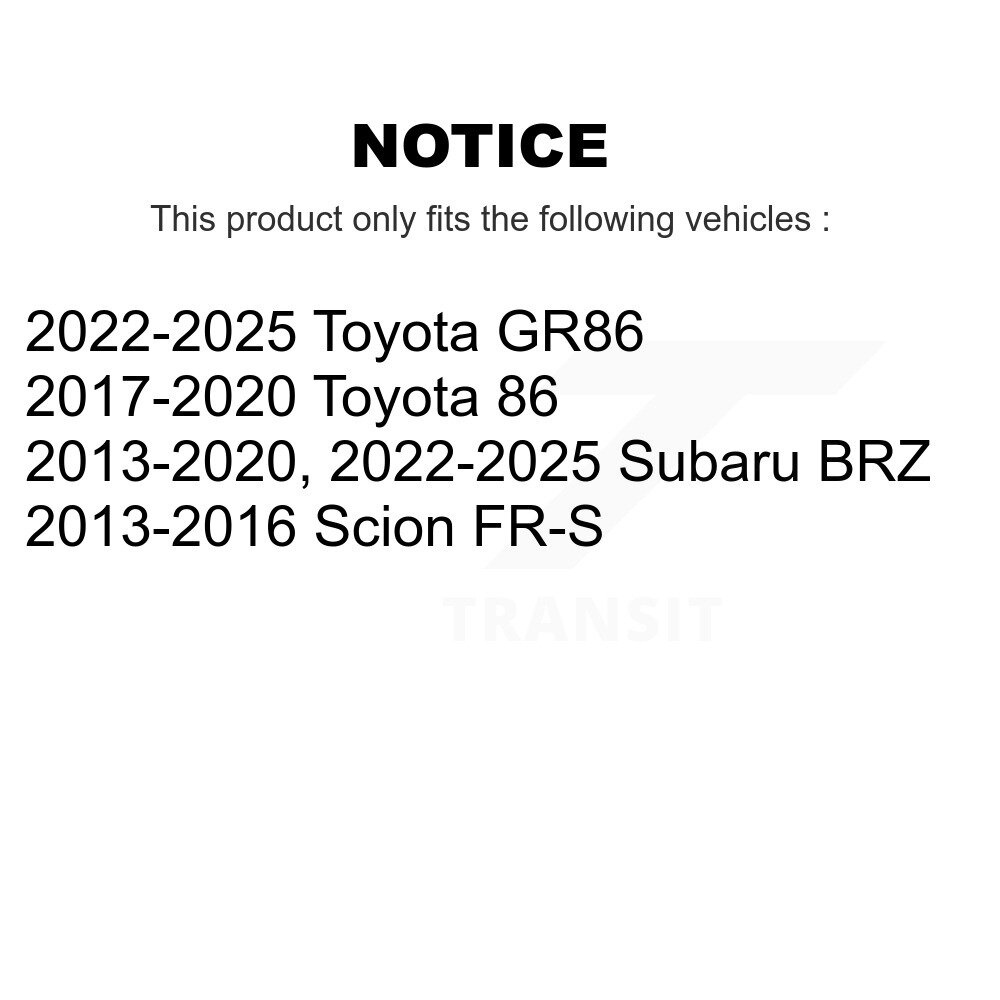 [Front] Stabilisateur de suspension avant Lien de barre Kit pour Subaru BRZ Scion FR-S Toyota 86