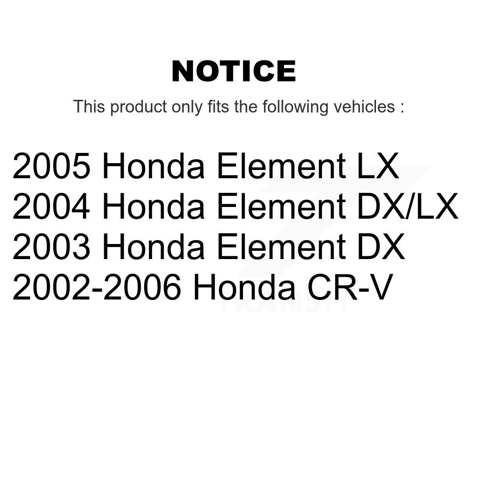[Avant inférieur] Joint à rotule de suspension inférieur avant pour Honda CR-V Element TOR-K80223