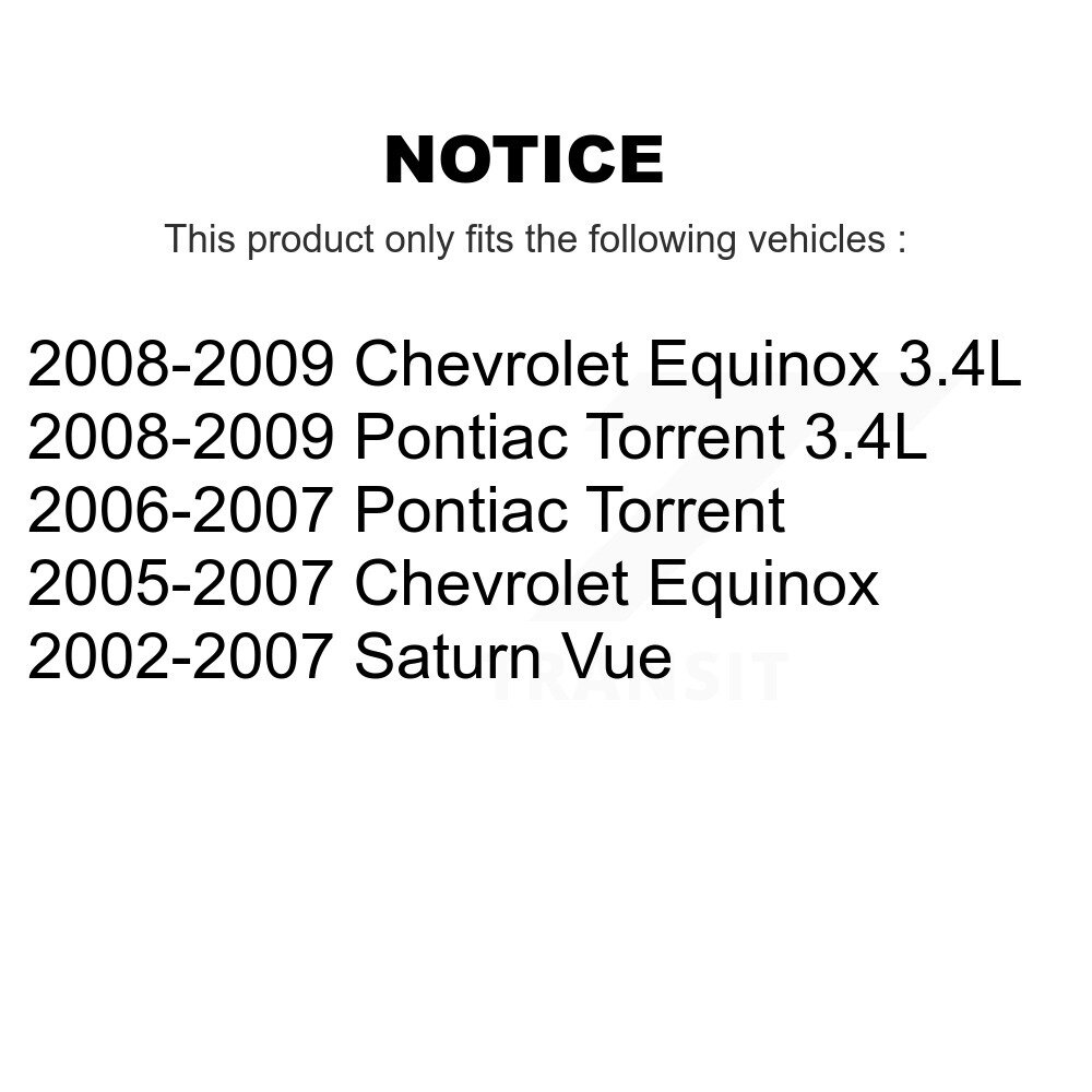 [Avant droite] Stabilisateur de suspension avant droit Lien de barre Kit pour Chevrolet Equinox Pontiac Vue