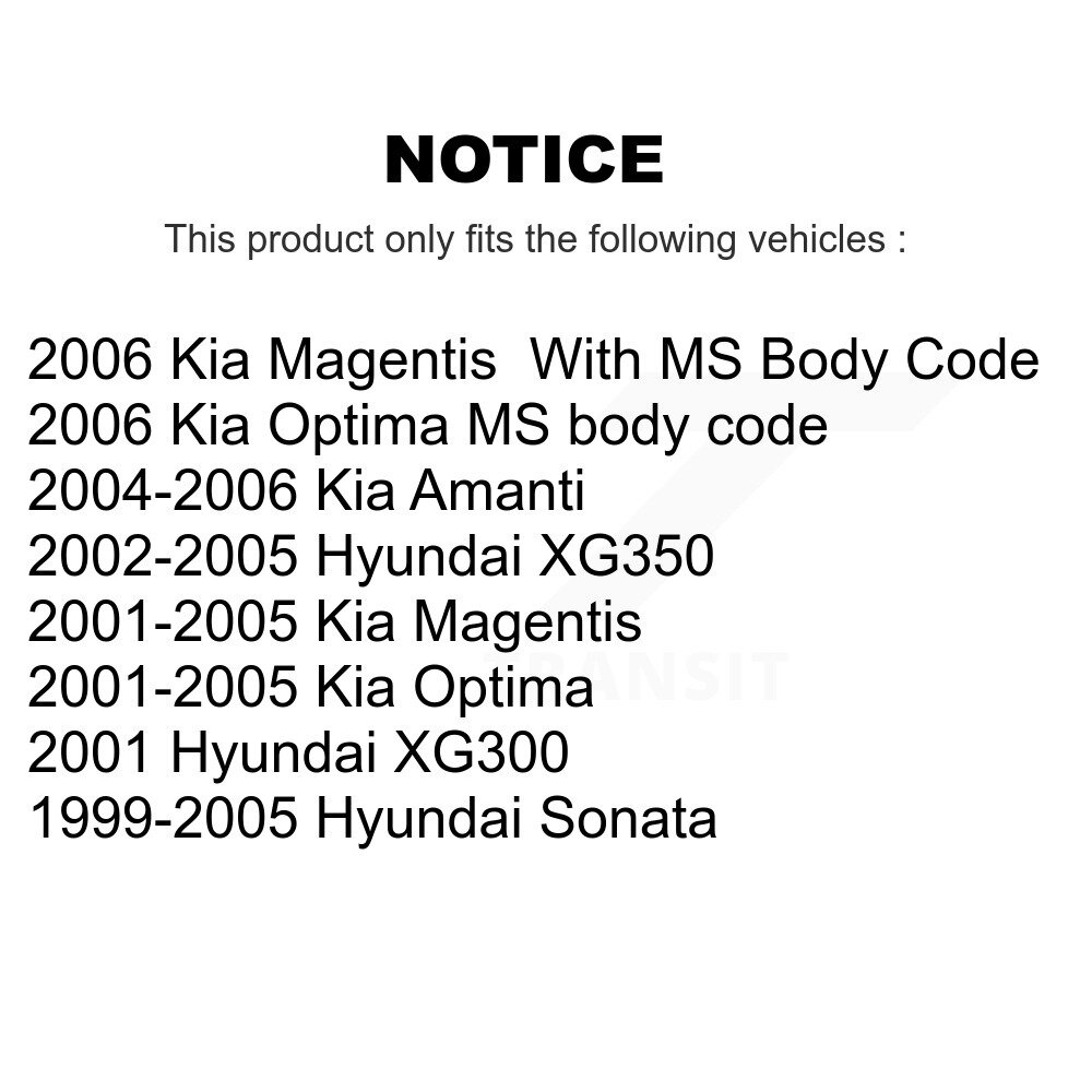 [Avant inférieur] Joint à billes de suspension inférieur avant pour Hyundai Sonata Kia Amanti Optima XG350