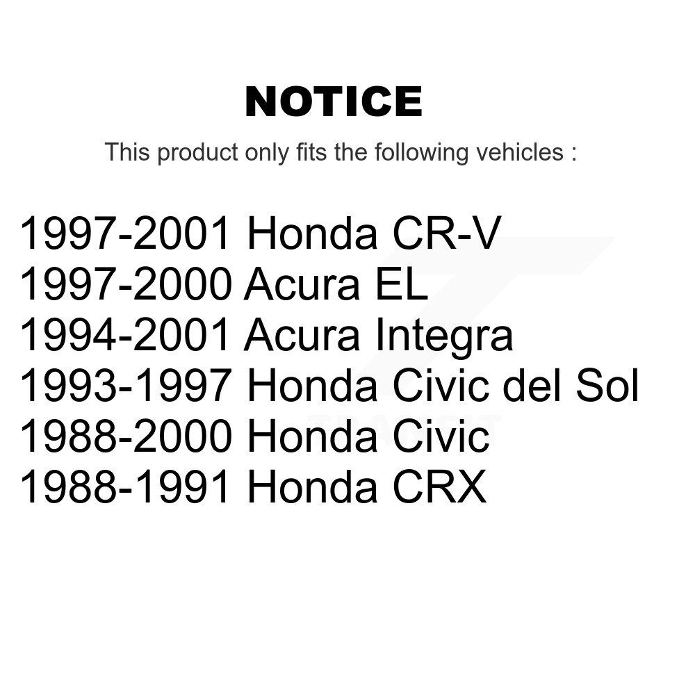 [Arrière] Bras de suspension arrière pour Honda Civic CR-V Acura Integra EL del