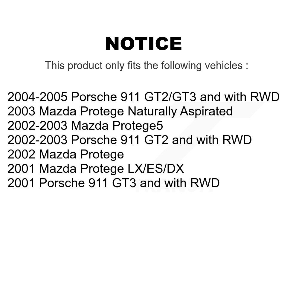 [Arrière] Lien de barre de stabilisation de suspension arrière Kit pour Mazda Porsche 911 Protege Protege5
