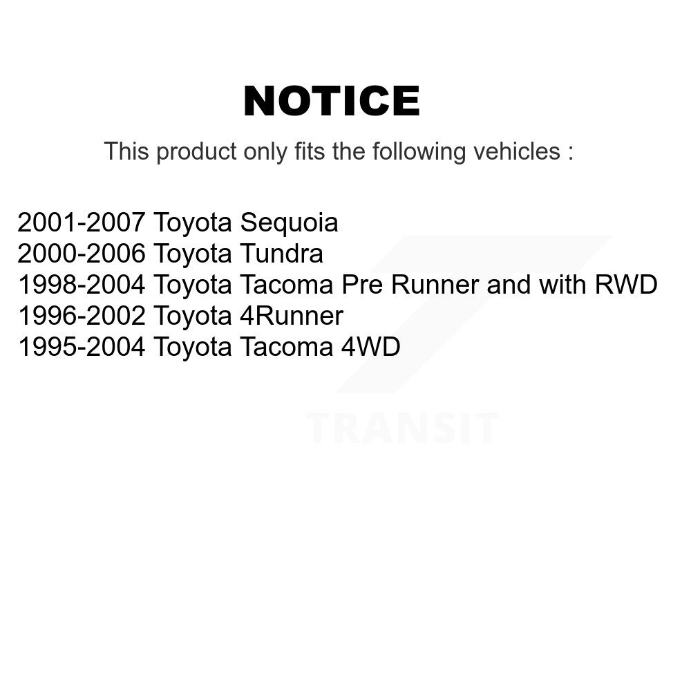 [Supérieure à l'avant] Joint à rotule de suspension supérieure avant pour Toyota Tundra 4Runner Tacoma Séquoia