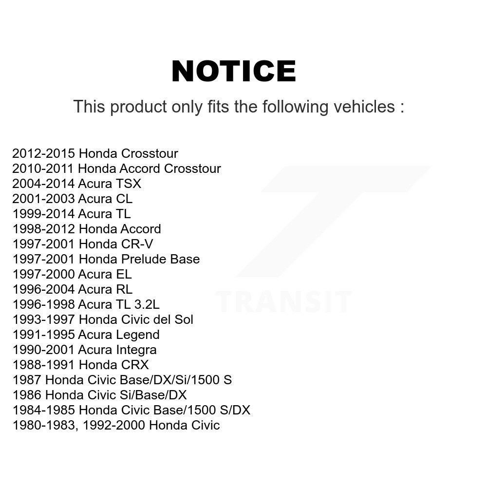 [Supérieure à l'avant] Joint à rotule de suspension supérieure avant pour Honda Accord Acura TL Civic TSX CR-V EL CL
