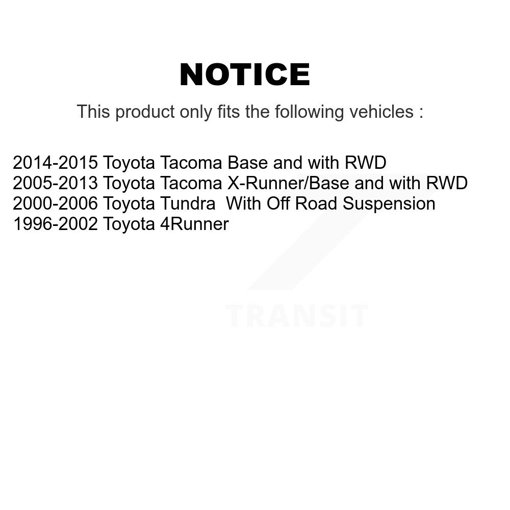 [Front] Stabilisateur de suspension avant Lien de barre Kit pour Toyota Tacoma Tundra 4Runner