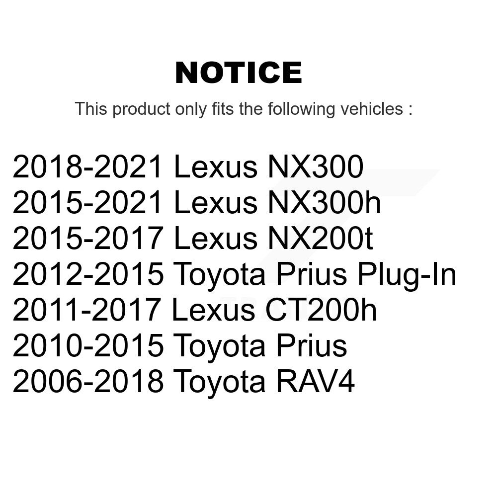[Avant inférieur arrière] Bras de commande de suspension avant arrière inférieur pour Toyota RAV4 Lexus NX300