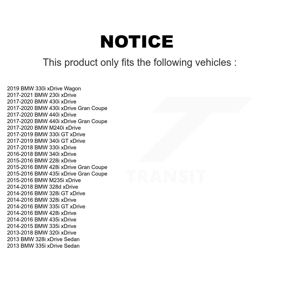[Front Left] Assemblage avant gauche pour barre de direction pour BMW 328i xDrive 330i 320i 335i 428i