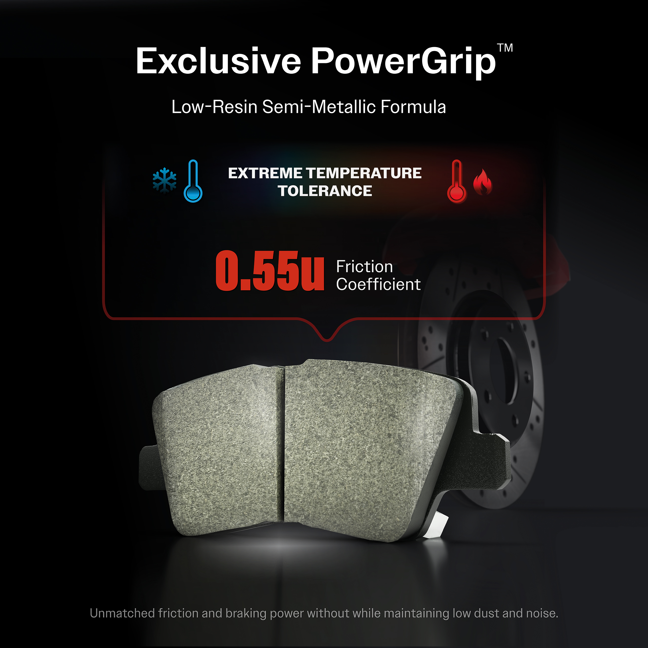 Rear Semi-Metallic Disc Brake Pads For Toyota Corolla PPF-D2183 image 3