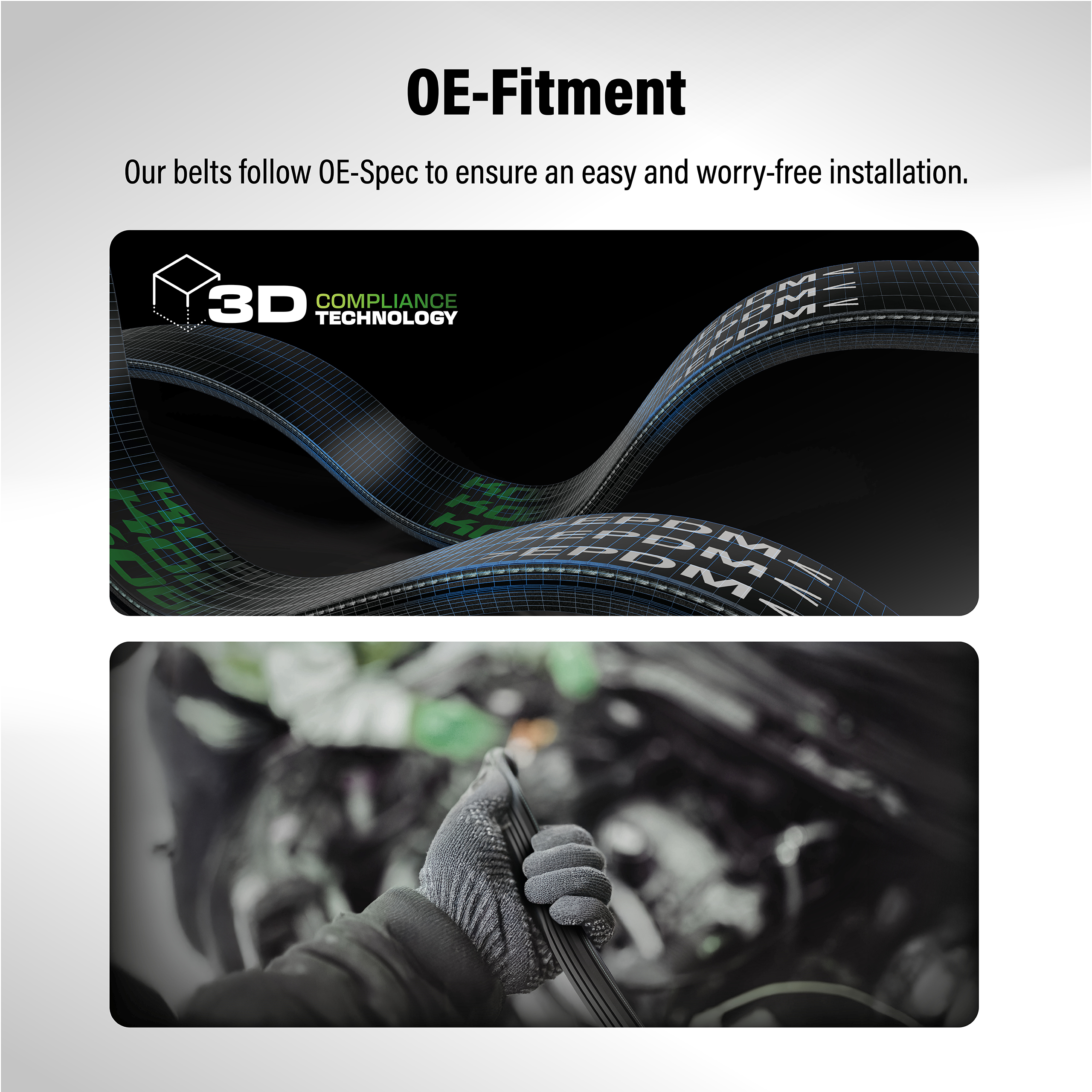 [Pompe à eau et direction assistée] Power Steering Accessory Drive Belt pour Hyundai Accent Kia Rio Rio5 Talon d'aigle