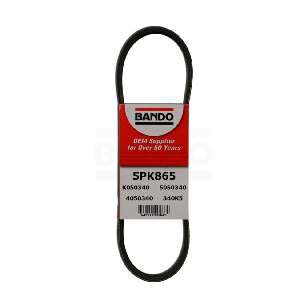 Bando - BAN-5PK865 - Water Pump and Alternator Accessory Drive Belt