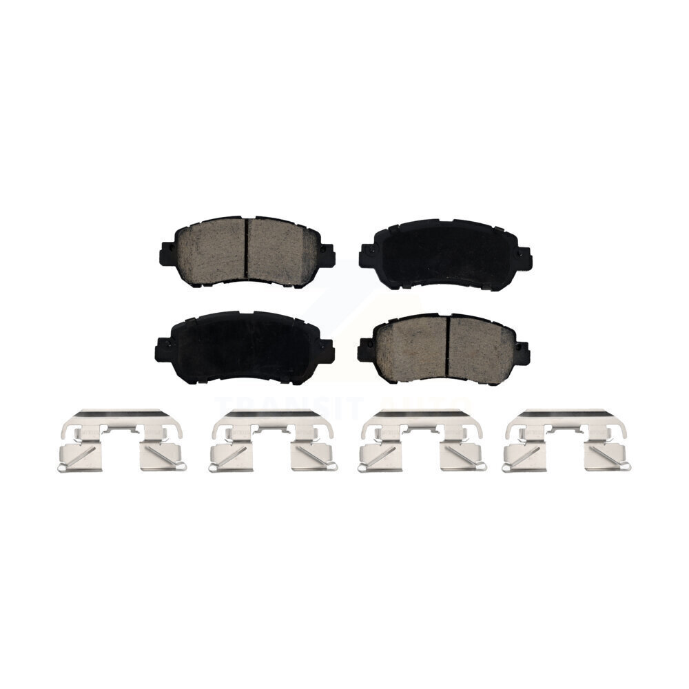 Detroit Axle Front Ceramic Brake Pads With Hardware For 2017-2020 Nissan Kicks - Pair