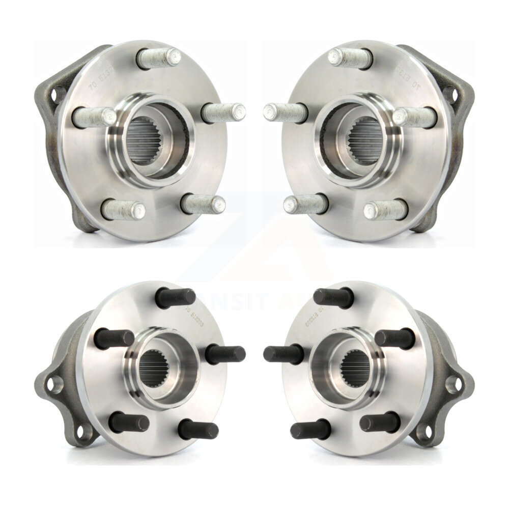 Kugel - K70-101216 - Front and Rear Wheel Bearing and Hub Assembly Kits