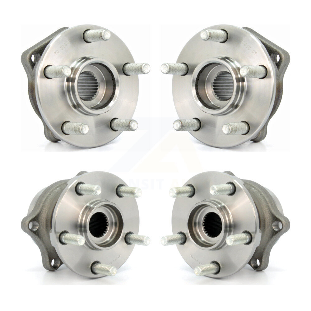 Kugel - K70-101217 - Front and Rear Wheel Bearing and Hub Assembly Kits