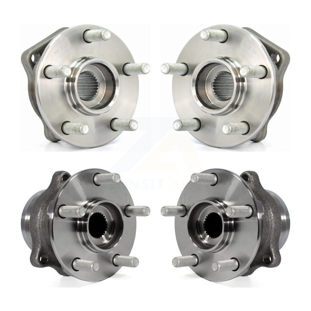 Kugel - K70-101219 - Front and Rear Wheel Bearing and Hub Assembly Kits
