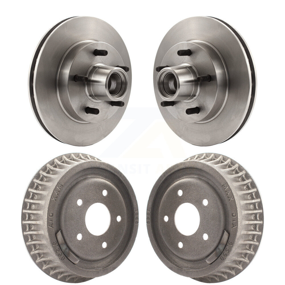 CMX - K8-102202 - Front and Rear Disc Brake Rotor and Hub Assembly Kits