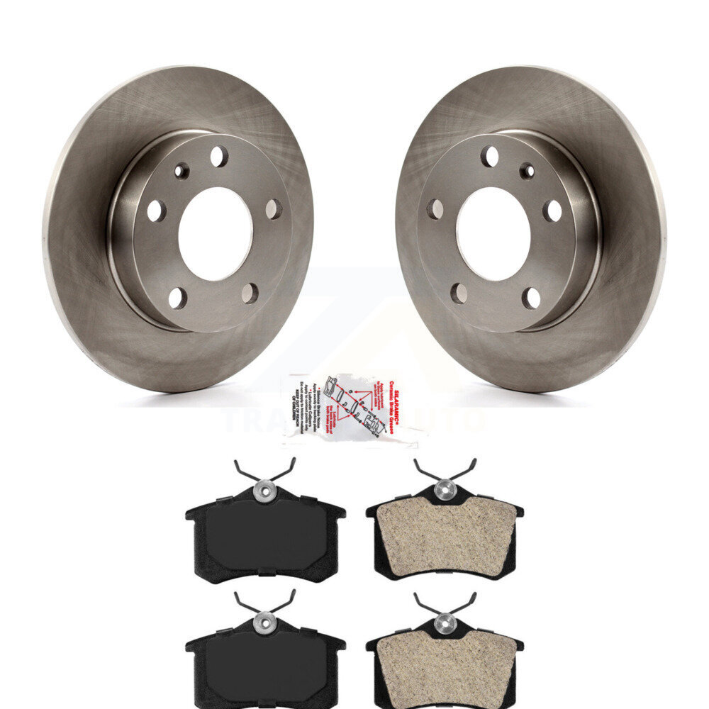 Transit Auto Rear Disc Brake Rotors And Semi-Metallic Pads Kit K8A-100708
