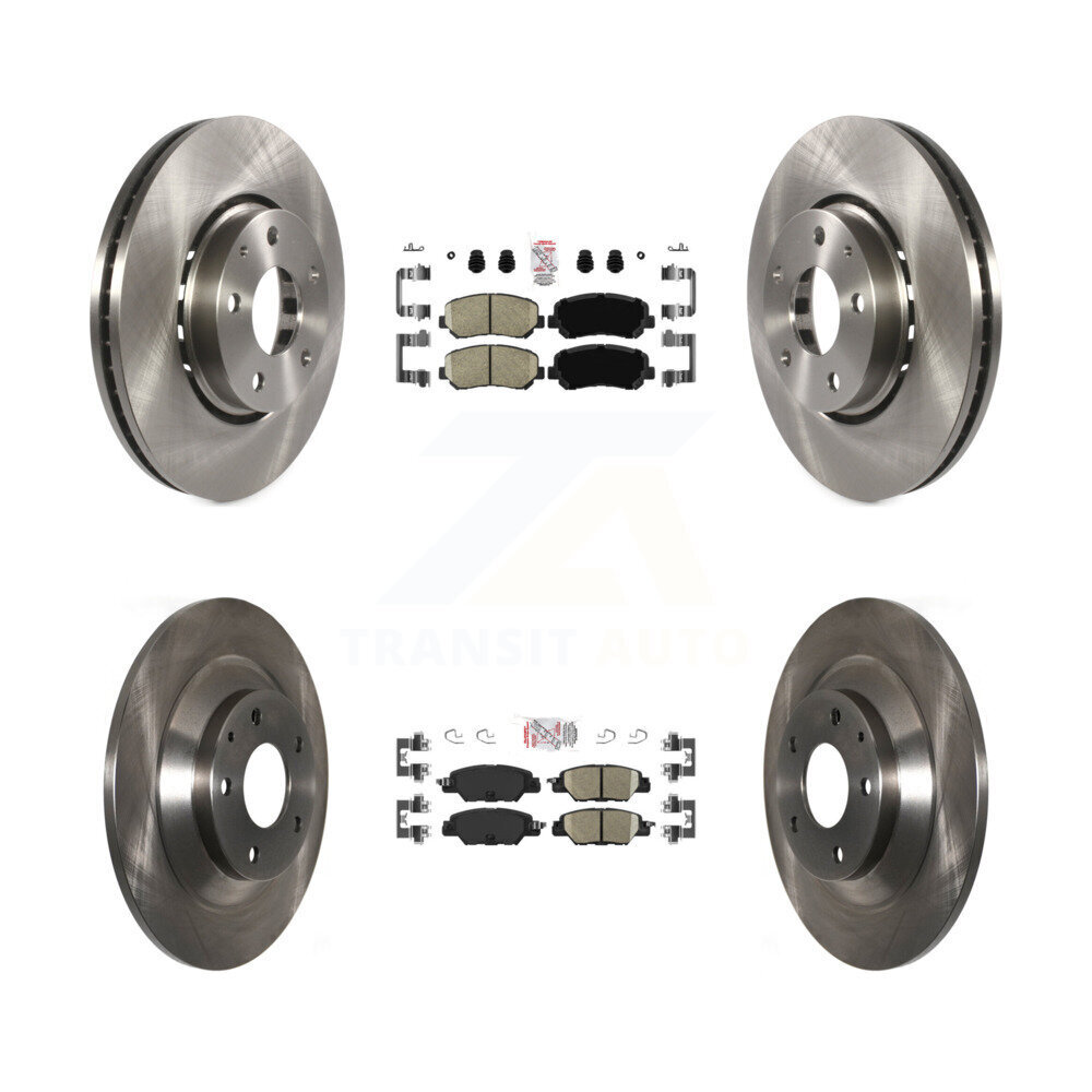 Transit Auto Front Rear Ceramic Pads And Disc Brake Rotors Kit K8A-102456