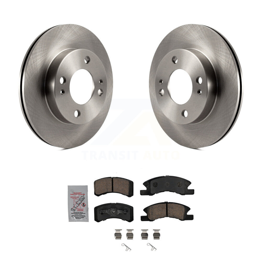 Transit Auto Front Disc Brake Rotors And Ceramic Pads Kit K8A-104809