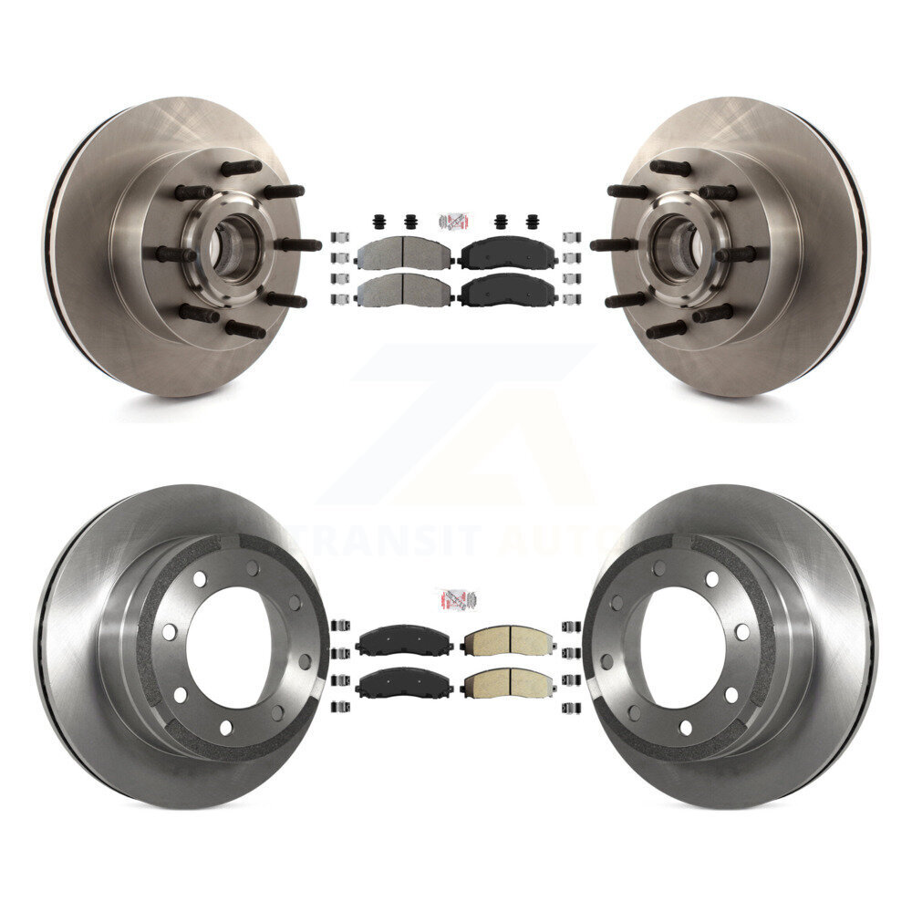 Transit Auto Front Rear Semi-Metallic Pads And Disc Brake Rotors Hub Assembly Kit K8A-105854