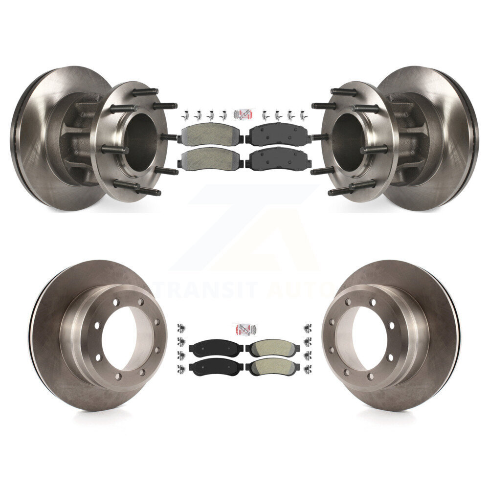 Transit Auto Front Rear Semi-Metallic Pads And Disc Brake Rotors Hub Assembly Kit K8A-105911