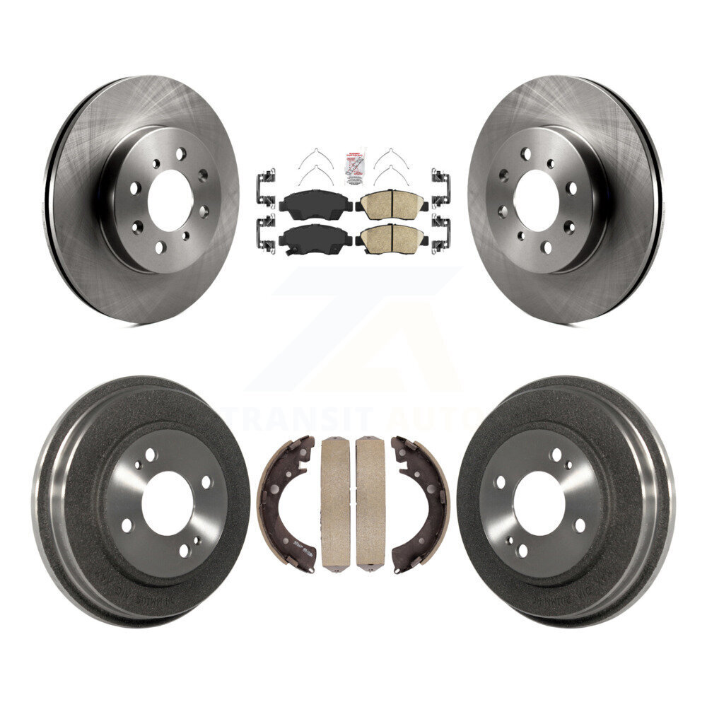 Transit Auto Front Rear Disc Brake Rotors Ceramic Pads And Drum Kit K8A-105941