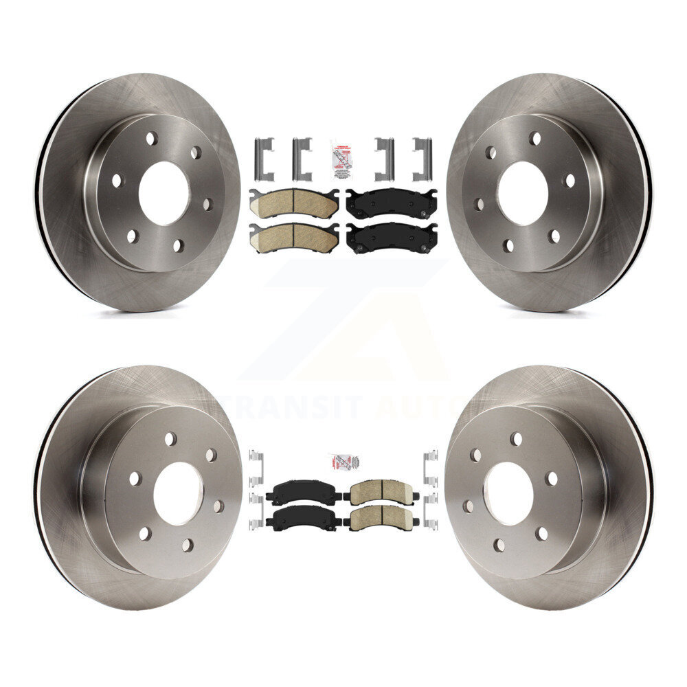 Transit Auto Front Rear Ceramic Pads And Disc Brake Rotors Kit K8A-106599