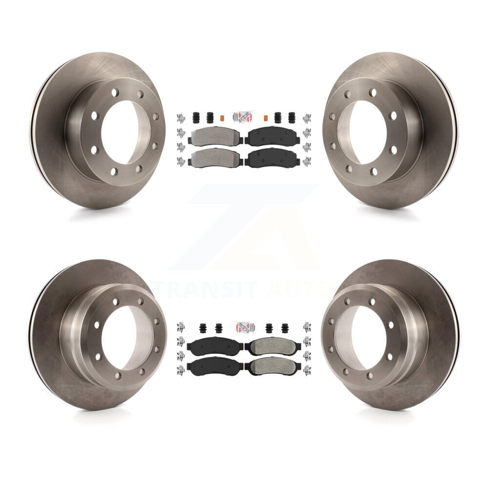 Transit Auto Front Rear Semi-Metallic Pads And Disc Brake Rotors Kit K8A-106678