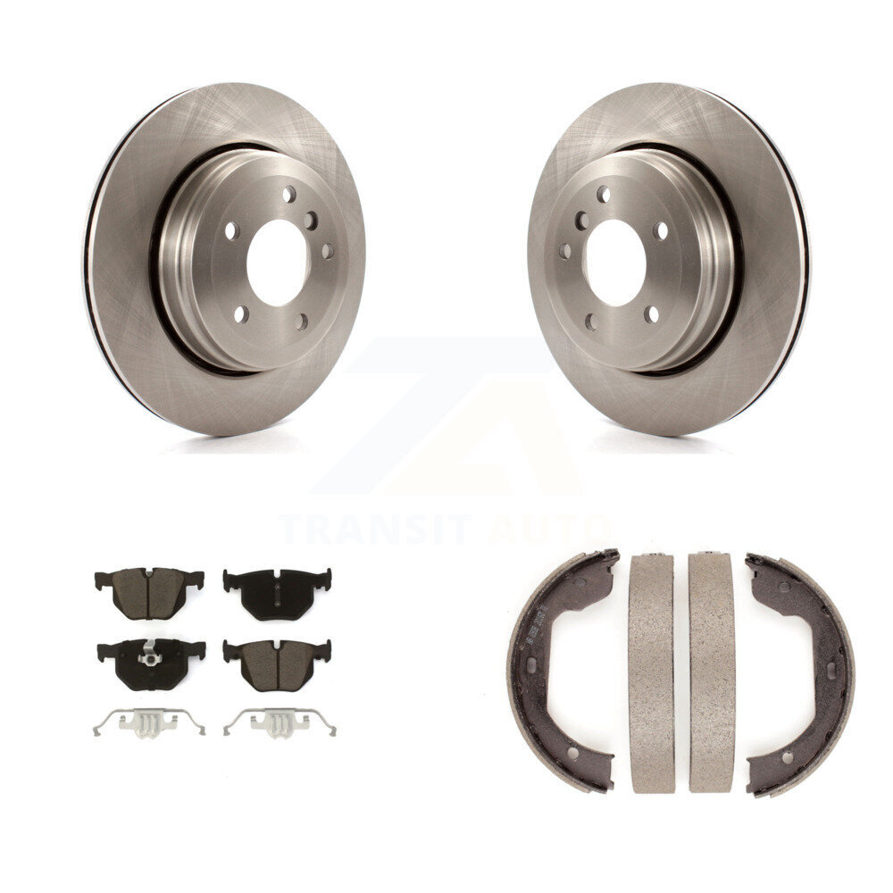 CMX Rear Disc Rotors Ceramic Pads And Parking Brake Shoes Kit K8C-103850