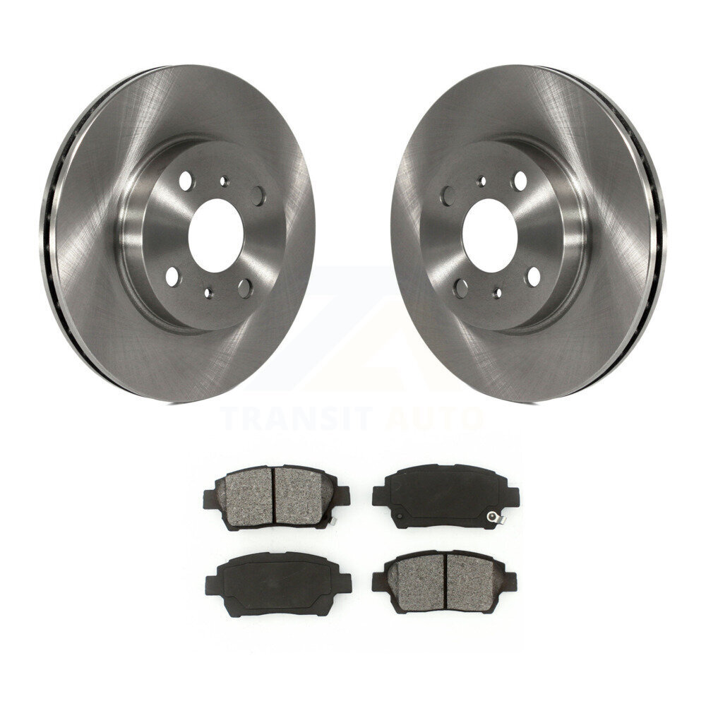 Transit Auto Front Disc Brake Rotors And Semi-Metallic Pads Kit K8S-100285