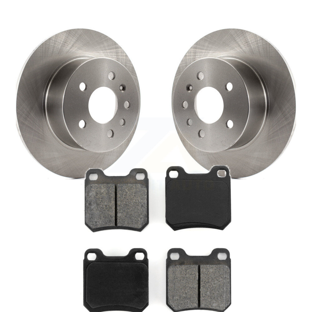 Transit Auto Rear Disc Brake Rotors And Semi-Metallic Pads Kit K8S-101724