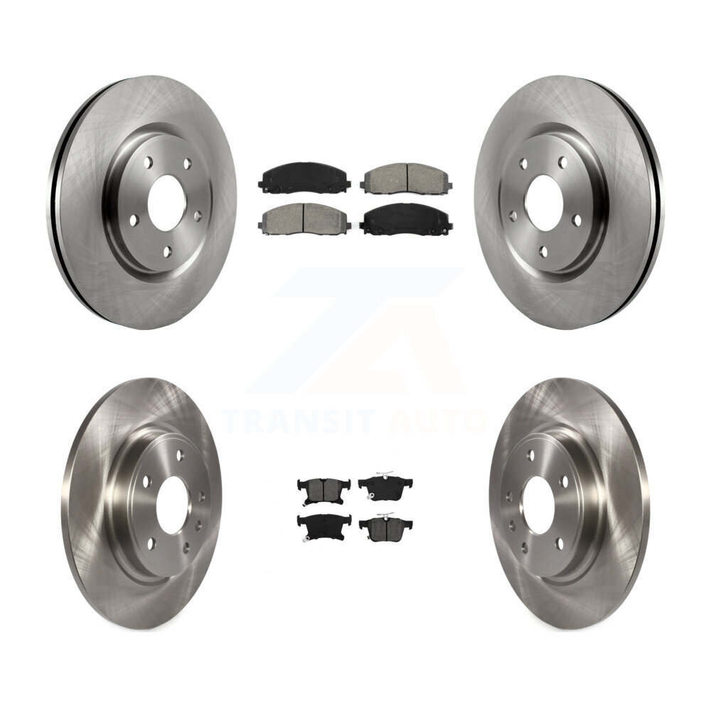 [Front+Rear] Brake Rotor And Semi-Metallic Pad Kit For Chrysler ...