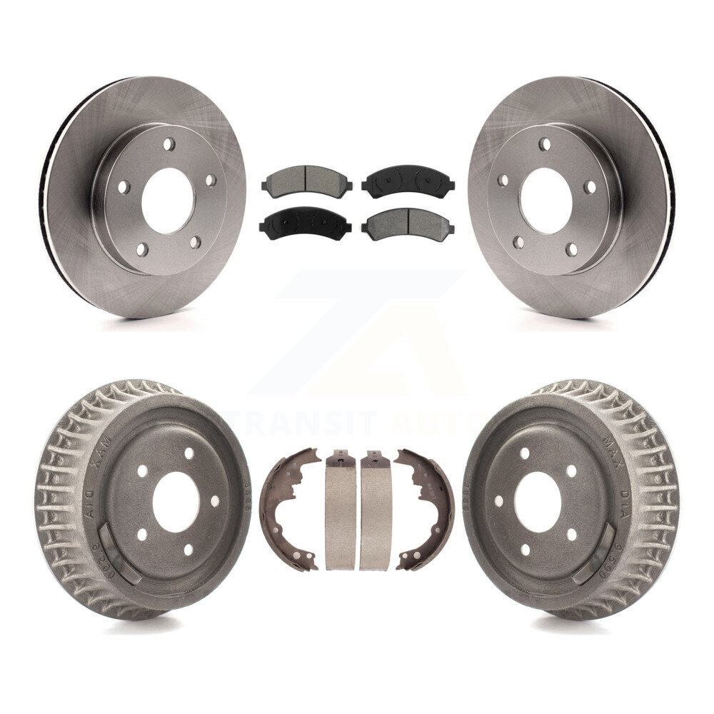 Transit Auto Front Rear Disc Brake Rotors Semi-Metallic Pads And Drum Kit K8S-103198