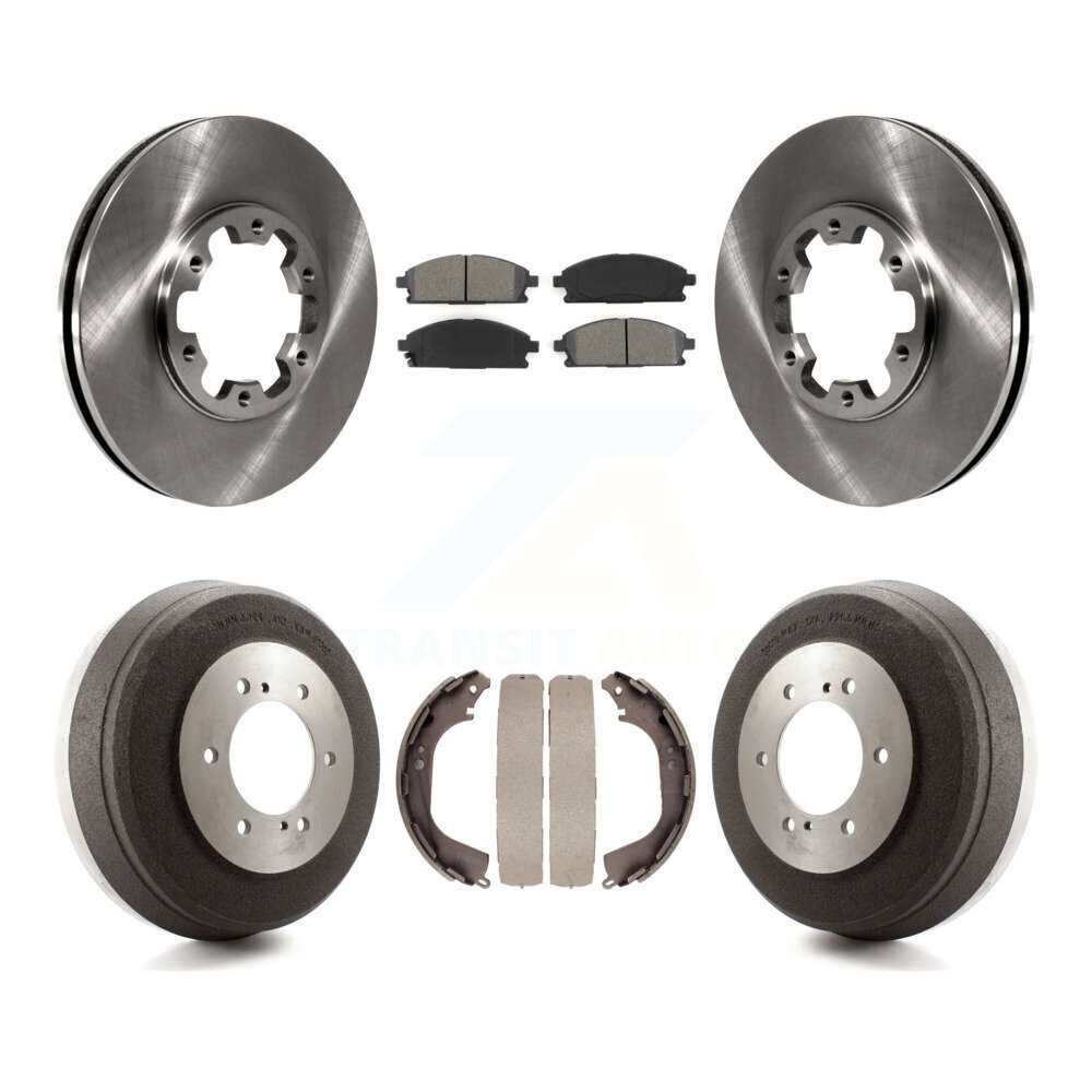 Transit Auto Front Rear Disc Brake Rotors Semi-Metallic Pads And Drum Kit K8S-103336