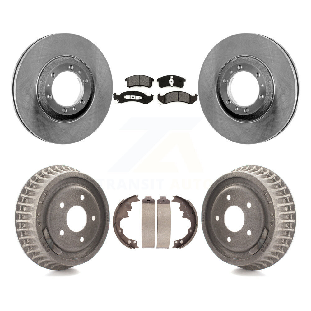 Transit Auto Front Rear Disc Brake Rotors Semi-Metallic Pads And Drum Kit K8S-103359
