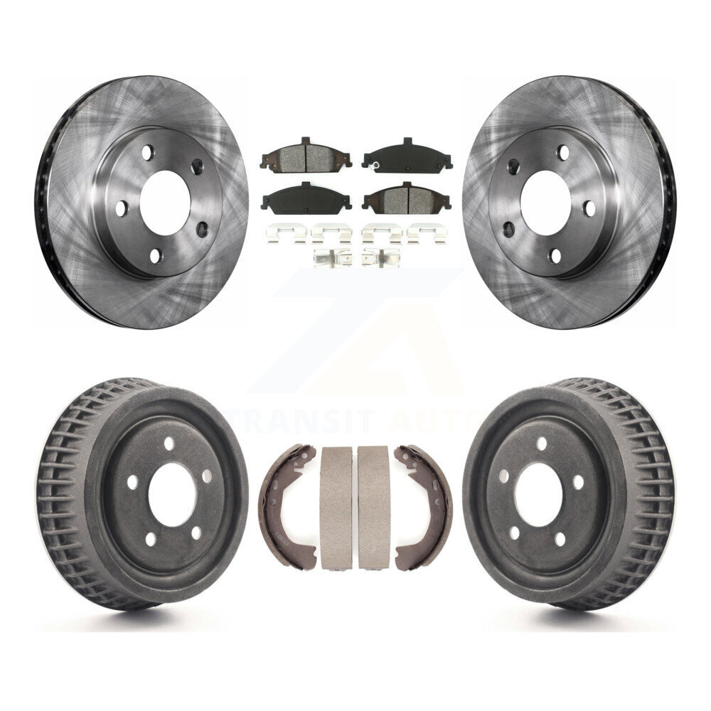 Transit Auto Front Rear Disc Brake Rotors Semi-Metallic Pads And Drum Kit K8S-103426