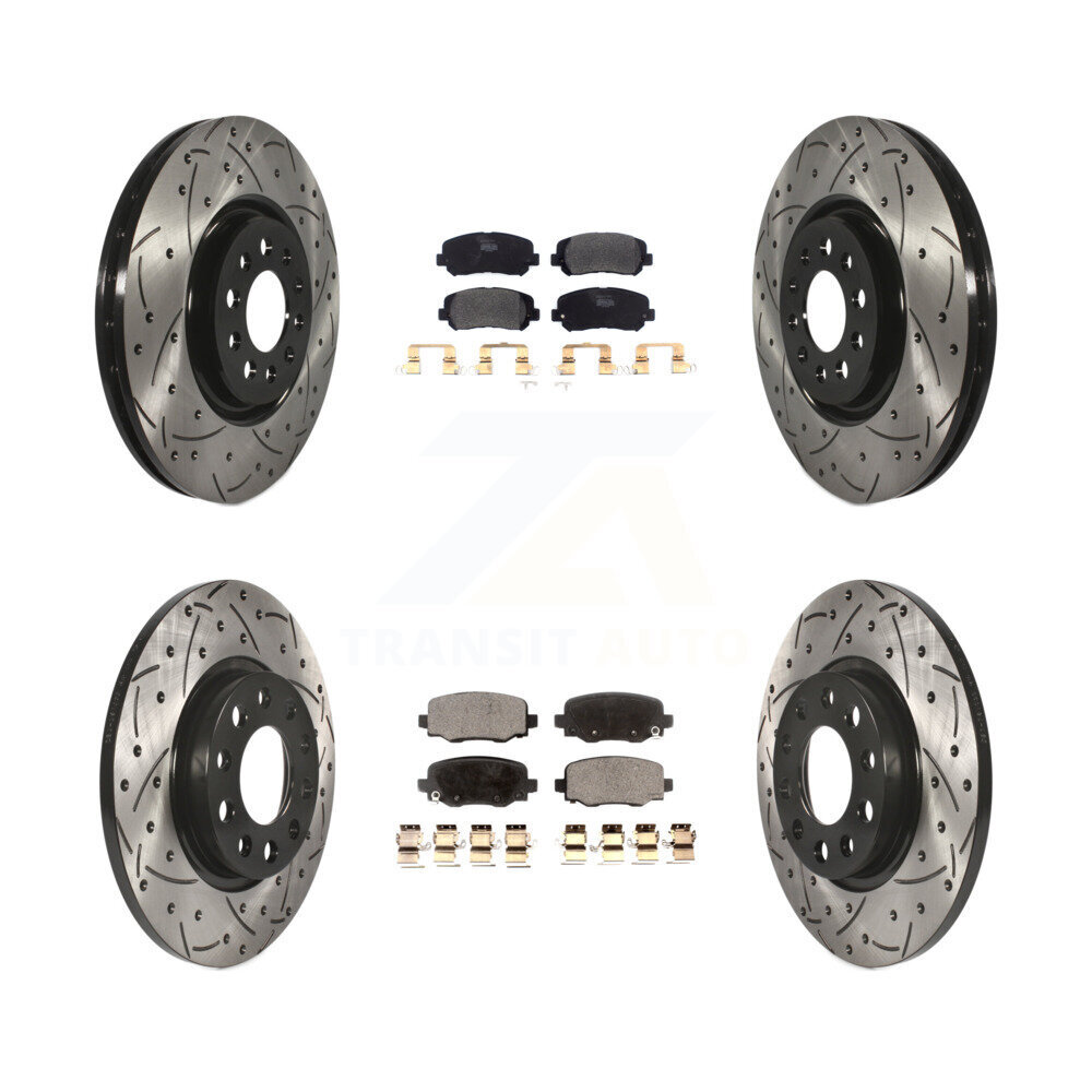 Transit Auto KDF-100570 Disc Brake Kit for 2015-2017 Chrysler 200 - Front and Rear