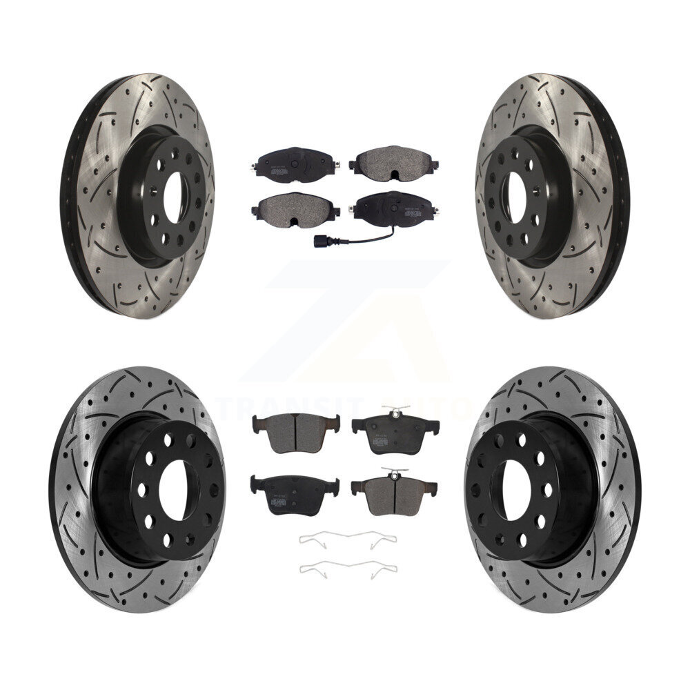 Transit Auto KDF-101104 Disc Brake Kit for 2022-2023 Volkswagen Taos - Front and Rear