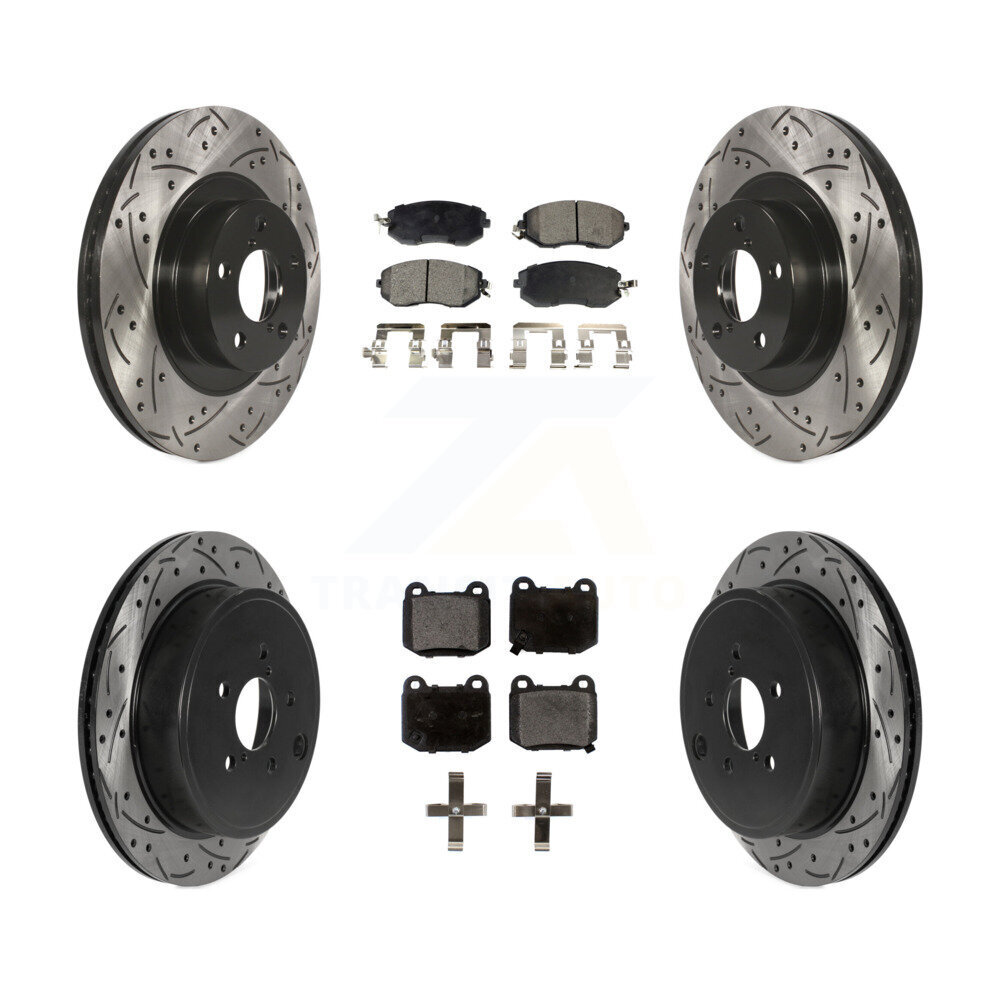 Transit Auto KDF-101327 Disc Brake Kit for 2017 Subaru BRZ - Front and Rear