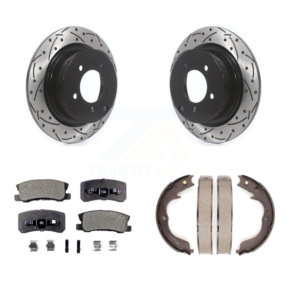 Transit Auto KDF-101555 Disc Brake Kit for 2008 Mitsubishi Outlander - Rear