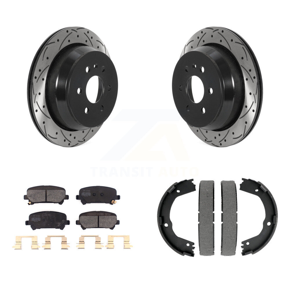Transit Auto KDF-101576 Disc Brake Kit for 2015-2020 Chevrolet Colorado, GMC Canyon - Rear